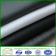 Interlineado no tejido fusible del hilado de polyester del mejor precio barato de la calidad para los compradores de Camboya